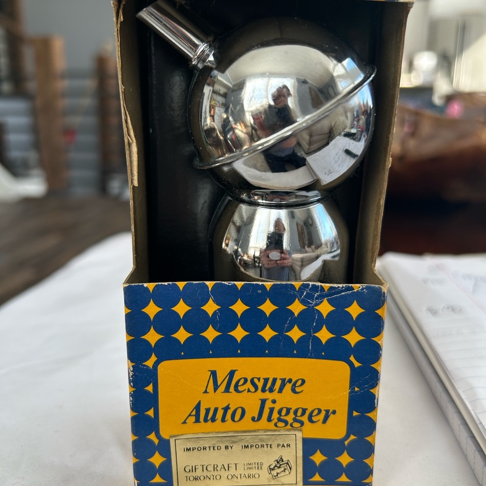 Vintage Silver Mesure Auto Jigger